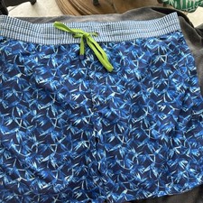 Mens 38 Robert Graham Classic Fit shorts blue swim trunks