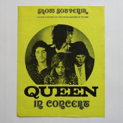Queen In Concert 1973 / 1974 Show Souvenir UK Tour Programme Book - VG+