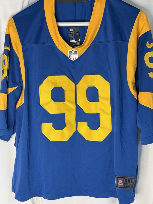 Nike On Field LA Rams Aaron Donald #99 NFL Football Jersey Sz XXL Short Length