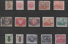 Sélection timbres Pologne années 1920/1923 - 85424FU