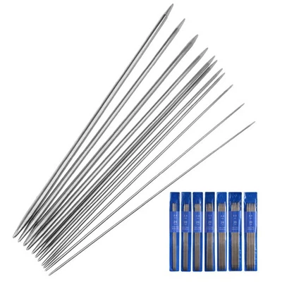 35 Pcs Aiguilles Double Pointe Set D'aiguilles À Tricoter En Métal - Photo 1/4