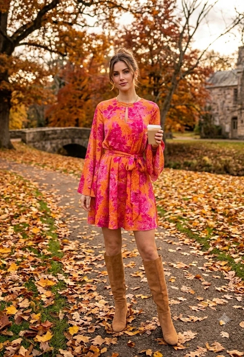 TED BAKER 鳥とボタニカル　ワンピースドレス TED BAKER 鳥とボタニカル ワンピースドレス Ted Baker Flower Dresses