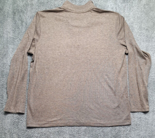 New Gap Pullover Shirt Mens XXL 1/4 Zip 1/2 Chincilla Long Sleeve Dress Office - Picture 12 of 13