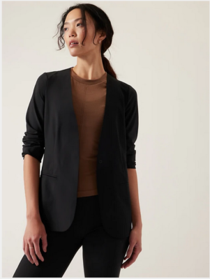 NWT Athleta Avenue Blazer Jacket Avenues Black SIZE 20 2X Plus