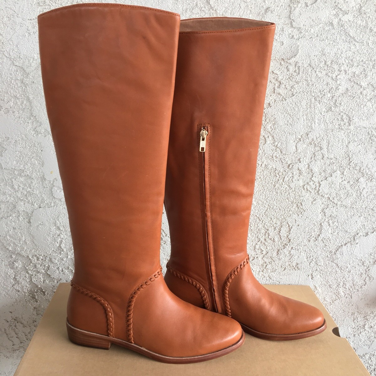 UGG Gracen Whipstitch M Brown Leather Knee High Tall Riding Boot Size  Women