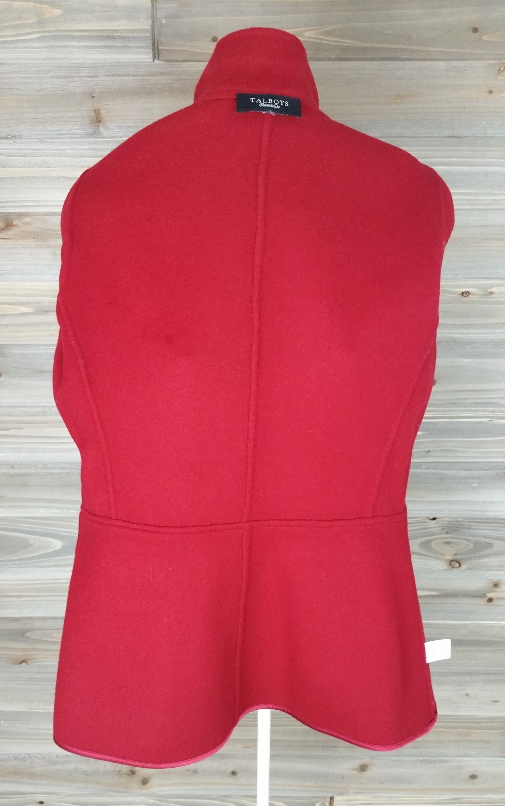 talbots blazer wool blend single button satin tri… - image 4