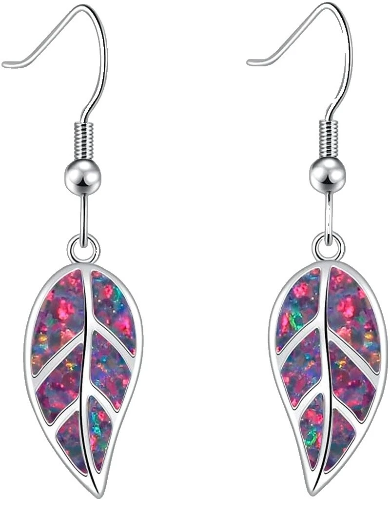Opal Beauty White Gold Fashion Earrings