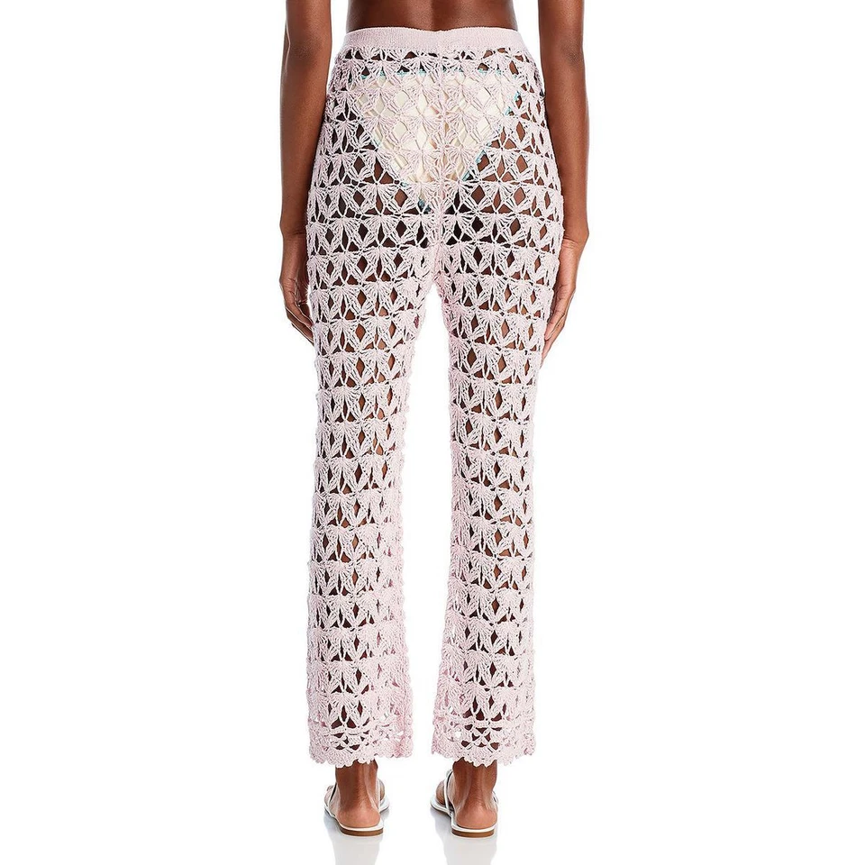 Back ViewCapittana Womens April Crochet Pants Beachwear Cover-Up