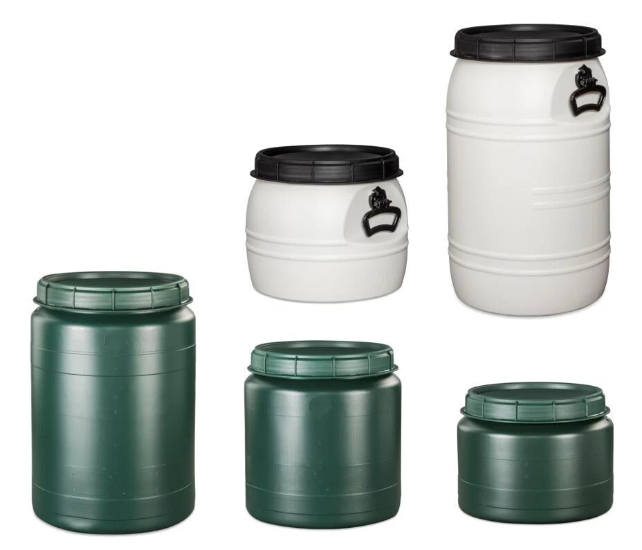 KANISTER-VERTRIEB 25, 30, 40, 60, 70 L Weithalsfass mit Drehdeckel, Futtertonne mit Drehdeckel