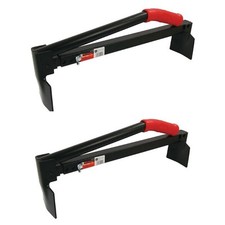 2x Brick Tongs Adjustable Lifter Lifting Carrying Carrier 6-10 Bricks CT