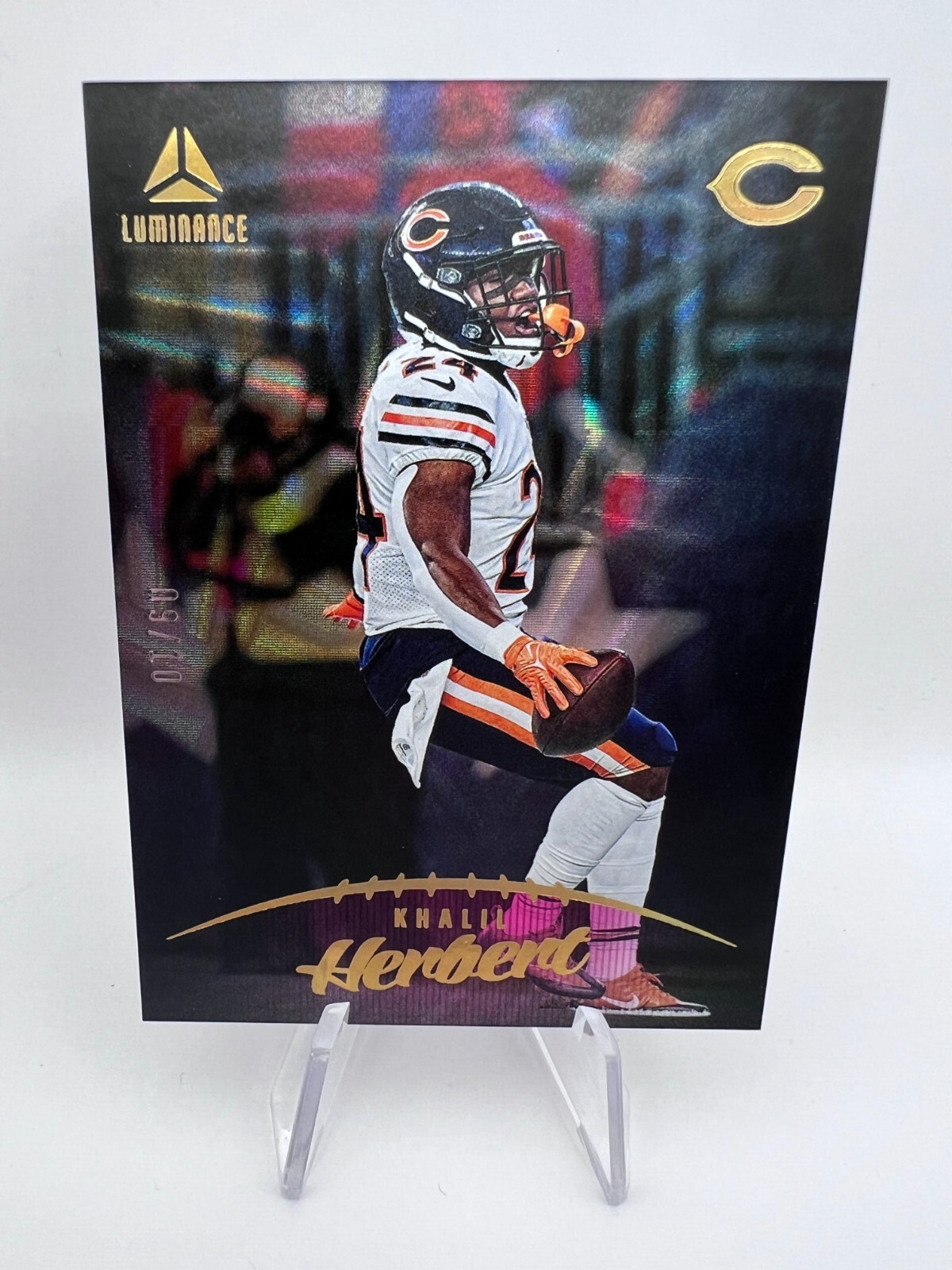 Khalil Herbert - 2023 Panini Luminance #12 Pink /10 Chicago Bears SSP