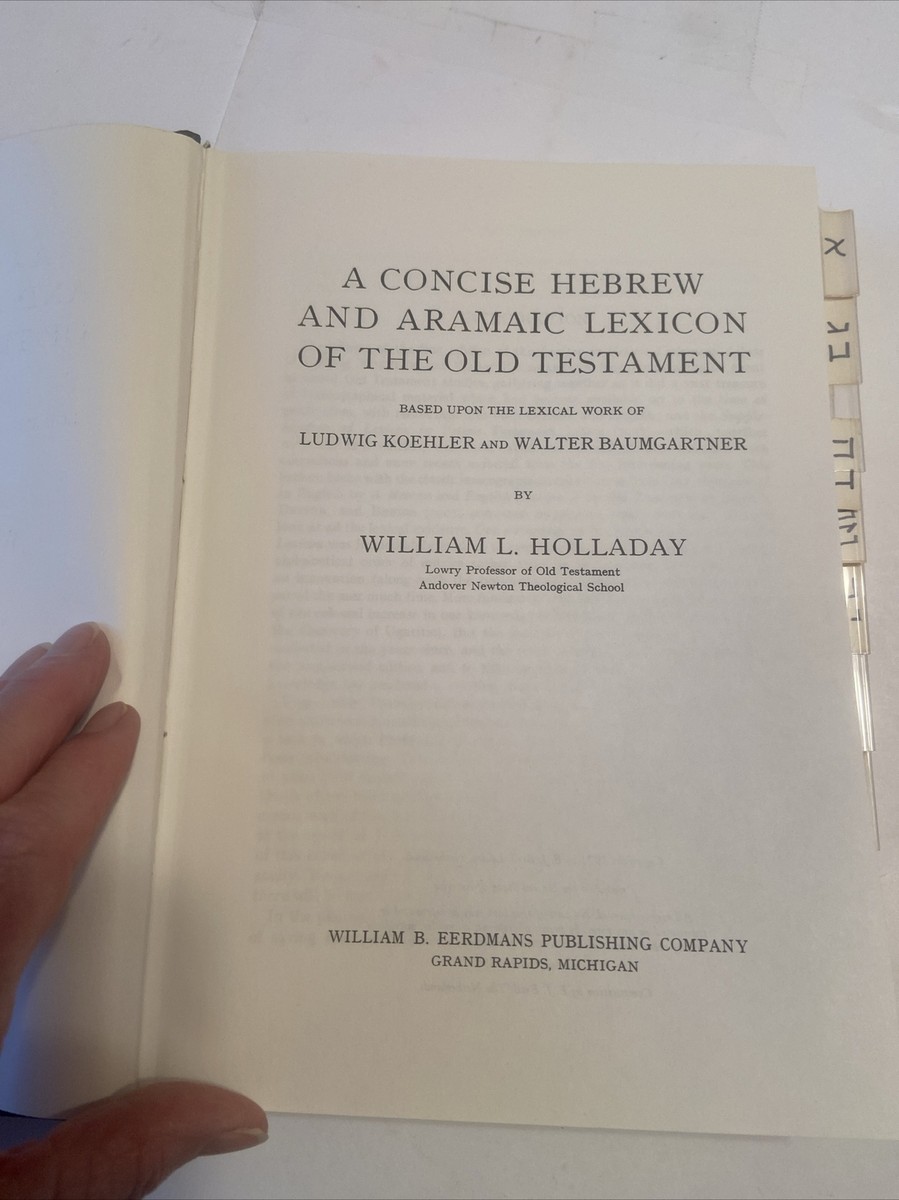 A Concise Hebrew and Aramaic Lexicon of the Old Testament