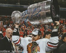 Chicago Blackhawks Brian Campbell Stanley Cup Signed Autographed 8x10 Photo COA 