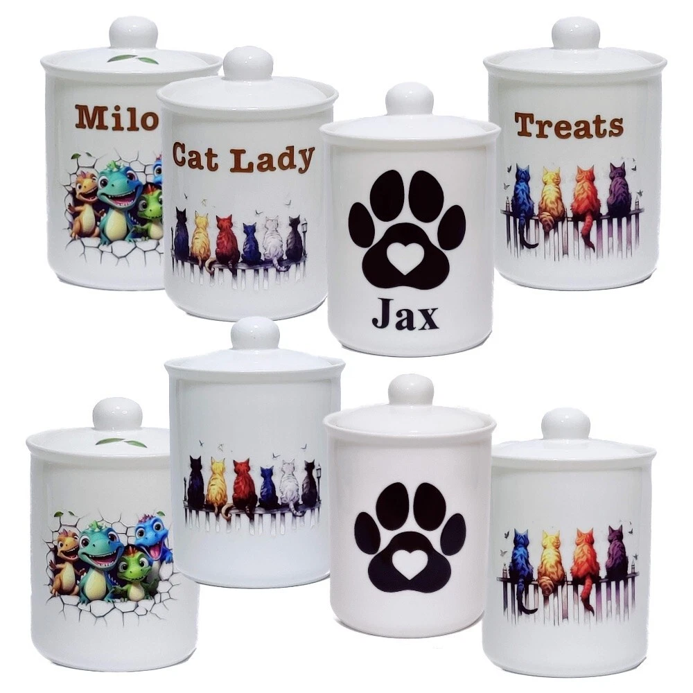 Bone China Storage Canister with Lid - Personalised Options