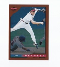 1996 Score Dugout Collection #B13 Jeff Blauser Atlanta Braves