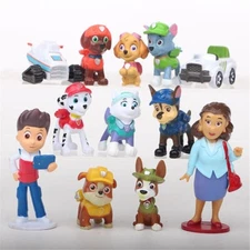Paw Patrol Set of 12 Different PVC Cake Toppers Mini Figures Set 1