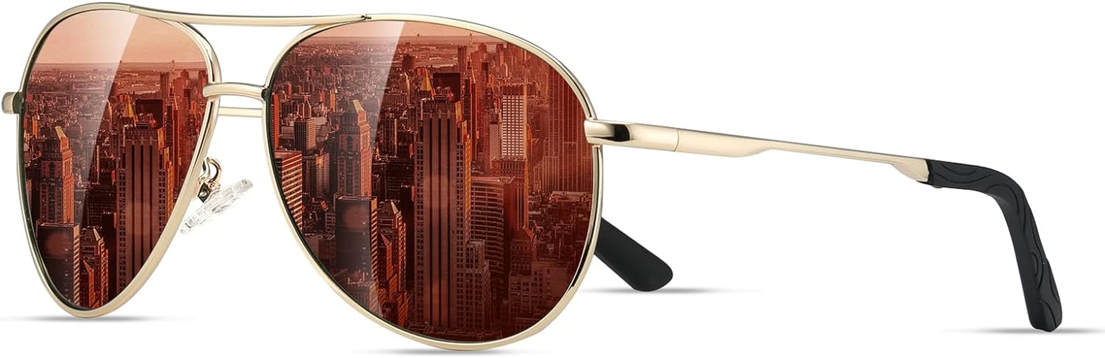 Polarized Aviator Sunglasses for Men, Driving Sun Glasses with UV Protection for-image