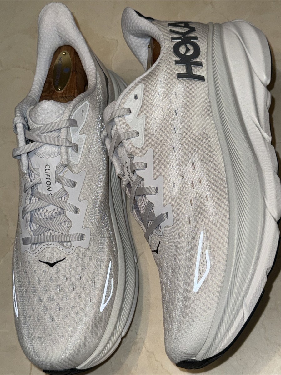 HOKA 'CLIFTON 9' MENS NIMBUS CLOUD/STEEL WOOL RUNNING SHOE/SNEAKER