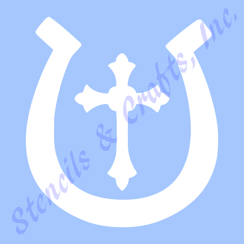 HORSESHOE STENCIL WESTERN TEMPLATE HORSE STAR PATTERN CRAFT PAINT COLOR ART NEW