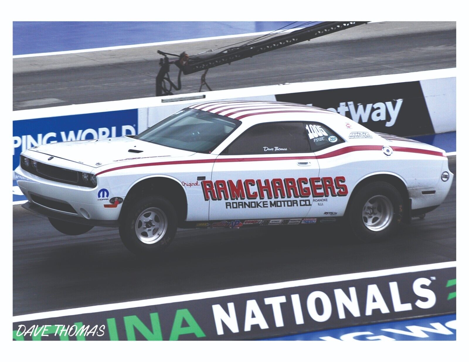 2024 Super Stock NHRA Drag Racing Calendar, Wheel Standing Camaro, Ford