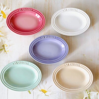 Dinnerware Set Pastel Colored Plates LE CREUSET Mini Oval Plate