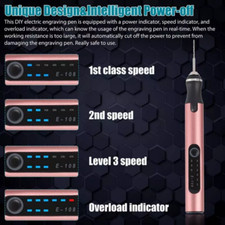 Cordless Engraving Pen USB Rechargable 37 Bits Mini Electric DIY Portable Tool 