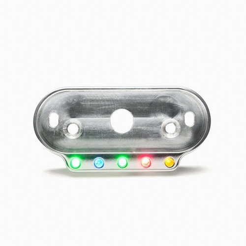 Motogadget Mini Combi Frame with Indicator Lights for motoscope mini - Polished - Picture 3 of 4
