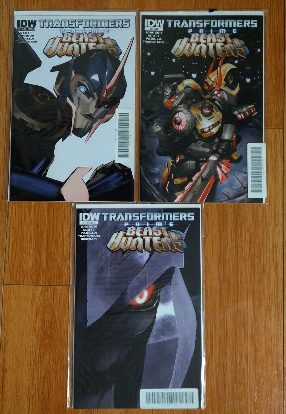 IDW Comics Transformers Prime: Beast Hunters Lot of 3 Comics 