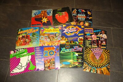 11x Vinyl SAMPLER 12'' Reggae Disco Rock Pop Guter Zustand TOP