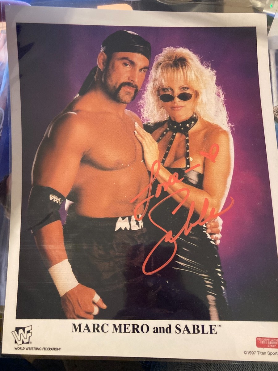 SABLE Rena Mero Signed Photo in Pink with COA UK