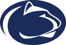 Penn State Nittany Lions logo 4" White or Blue Vinyl Decal Truck Car Window