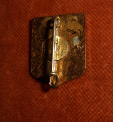 Insigne Ancien émaillé – Blason Héraldique De Concarneau – Broche En Laiton Et Email – Occasion Collection