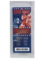 Captain America Civil War Limited Edition Movie Ticket IMAX Opening Weekend