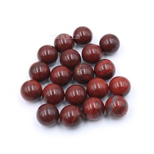 50pcs Natural Red Jasper Stone Round Ball Shape No Hole 14mm Beads Wholesale