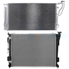 Aluminum Radiator & AC Condenser Cooling Kit for Hyundai Sonata Azera Kia Optima