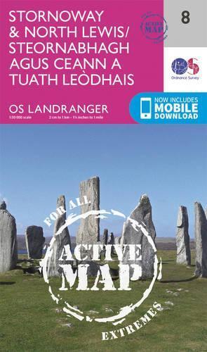 Thumbnail - Stornoway & North Lewis (map) Os Landranger Active Map