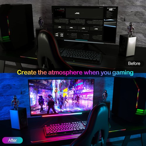 LED Lichtleiste TV Hintergrundbeleuchtung RGB Gaming Lampe Ambiente USB - Photo 7/8