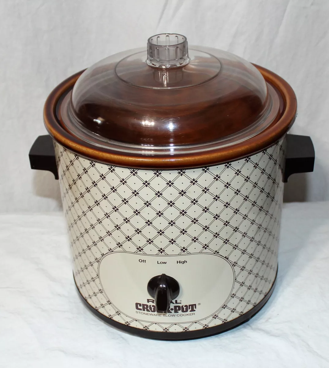 Vintage Rival Crock Pot Slow Cooker Stoneware 3.5 Qt Model 3100/2