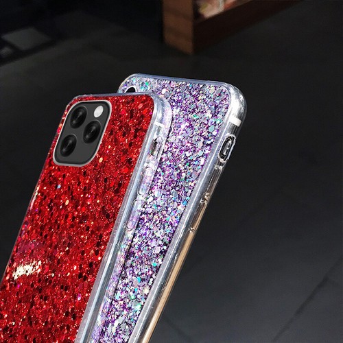 For iPhone 15 14 Pro Max 13 12 11 XS XR 7 8 Bling Sparkle Soft Phone Case Cover - Picture 8 of 18