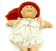 Cabbage Patch Kids Redhead Girl Doll 1978-1982 #1 Head Green Eyes Vintage Used 
