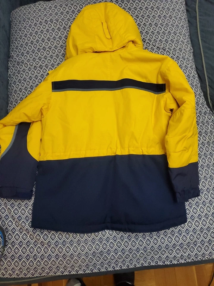 Abrigo Chaqueta Columbia Sportswear Amarillo con Capucha Desmontable Juvenil Talla XL 14/16 Foto 4 de 4