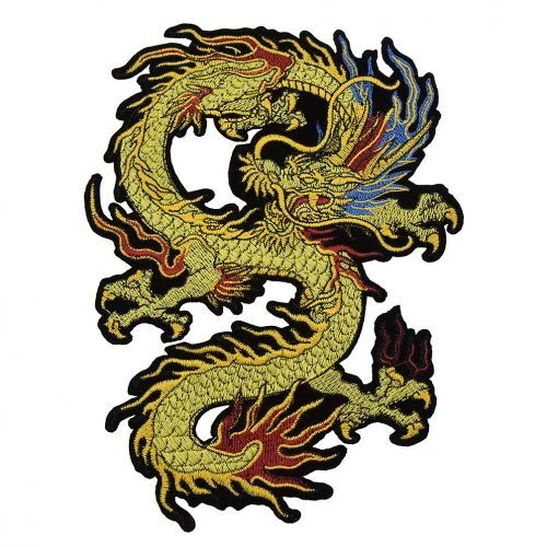 Dragon Embroidered Patch Iron on Applique Badge Clothing Sewing DIY Decor Craft - Image 4 of 4