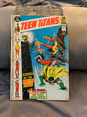 TEEN TITANS  #37 / ''scourge of the skeletal riders'' / 1972