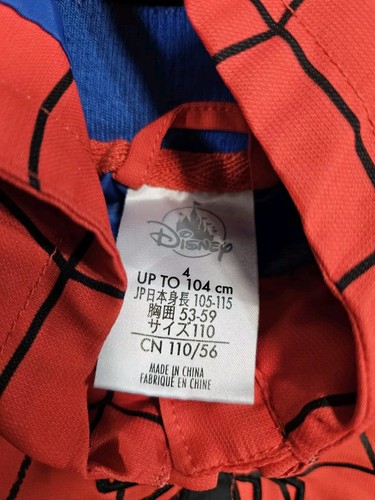 Disney Store Little Boys 4 Spiderman Zip Up Jacket With Hood - Picture 2 of 5