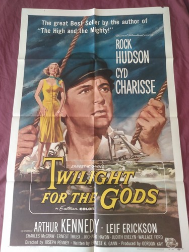 Twilight For The Gods Original 27x41 One Sheet 1958 Rock Hudson Syd ...