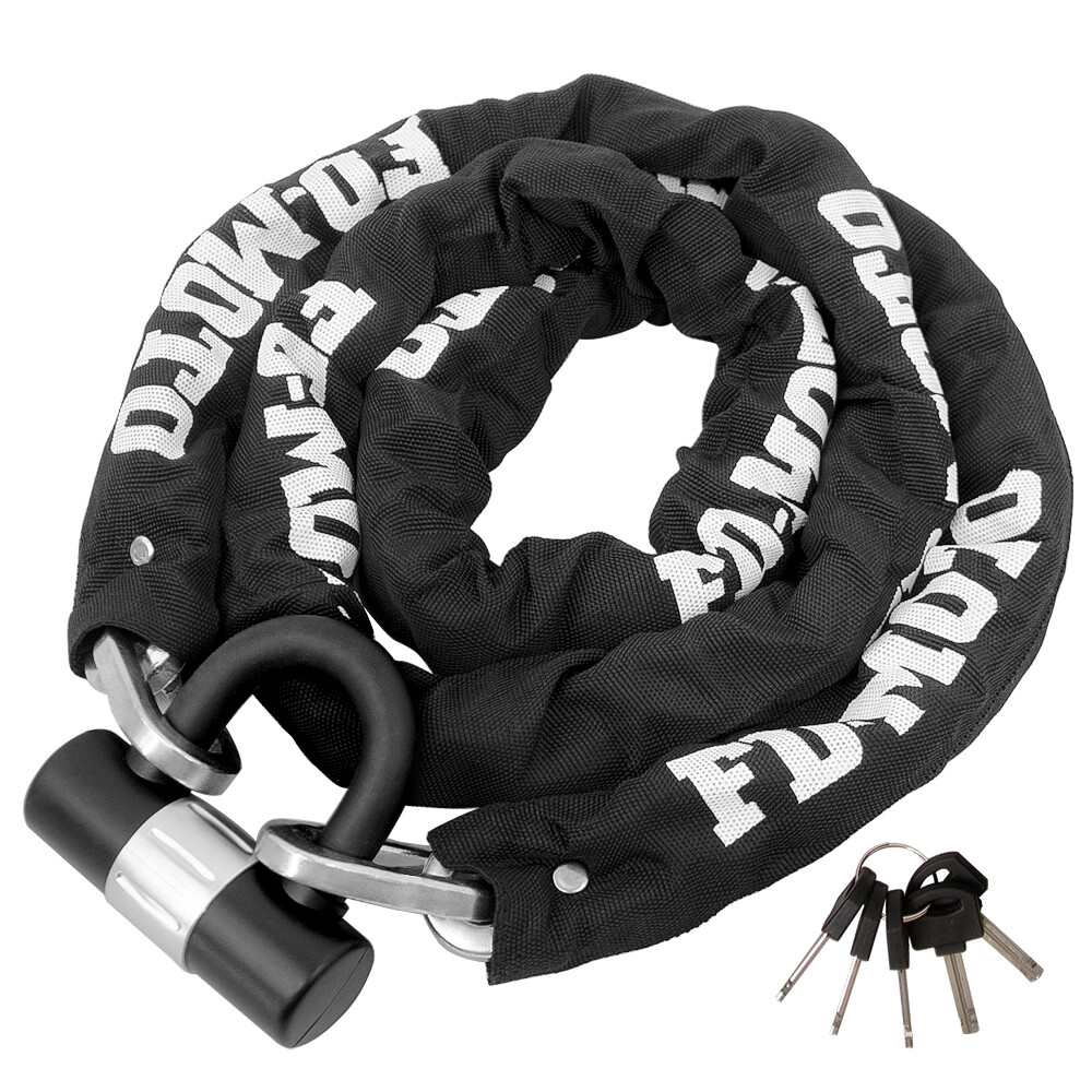 FD-MOTO 2M*10MM Chain Lock Scooter Motorcycle Motorbike 4.3kg Steel Heavy Duty