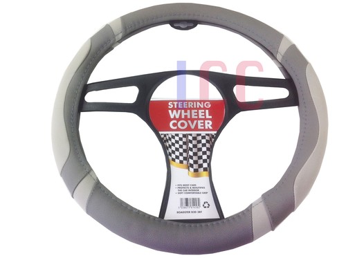 GREY car small van EG Vito Lace Steering Wheel Cover Glove leather look QUALITY