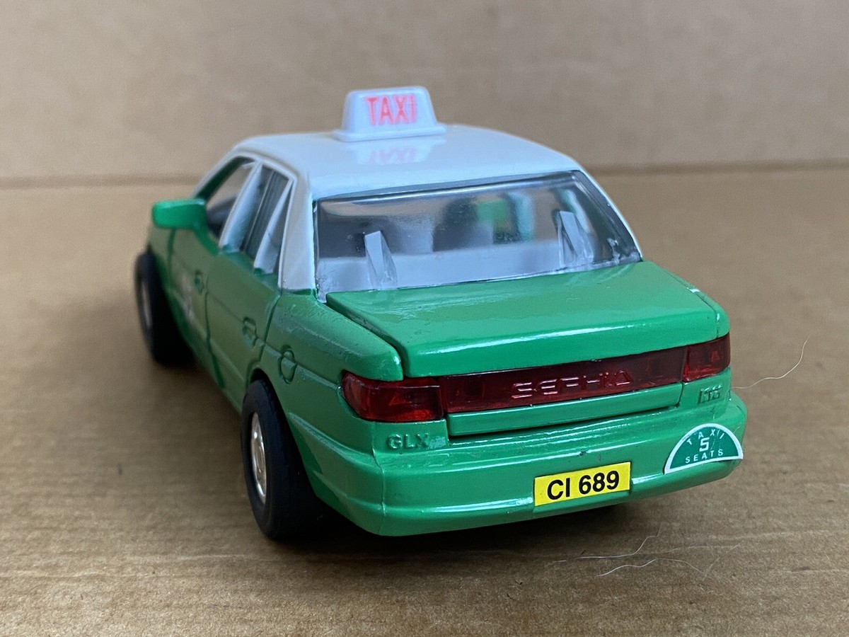 Sseca Toy Kia Sephia Taxi, 1:33 Scale, Die Cast, Pull Back, V-RARE