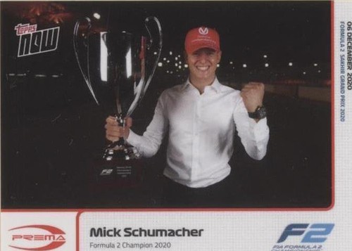 2020 Topps Chrome Formula 1 F1 Mick Schumacher Signed Auto