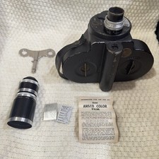 Antique Bell Howell Filmo Model 70A 16mm Movie Camera F1.5 And F3.3 Lens